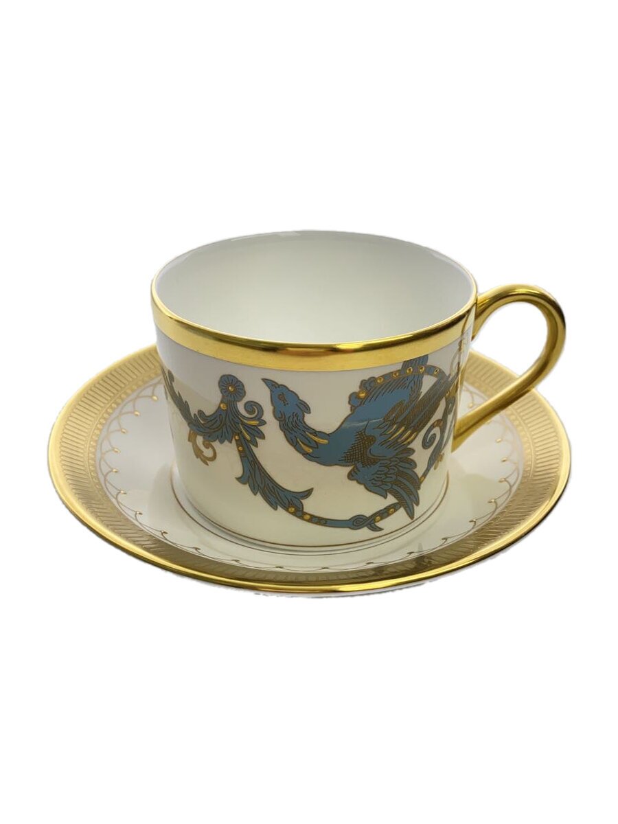 【中古】WEDGWOOD◆フェニックス・ティーカップ&ソーサー(不死鳥・火の鳥)/WHT/1065303【キッチン用品】画像