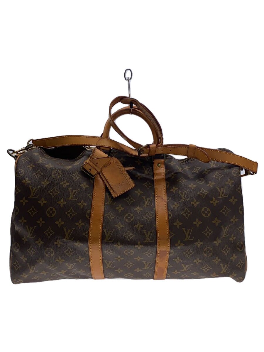 【中古】LOUIS VUITTON◆キーポル・バンドリエール45_モノグラム・帆布_BRW/PVC/BRW【御徒面子】