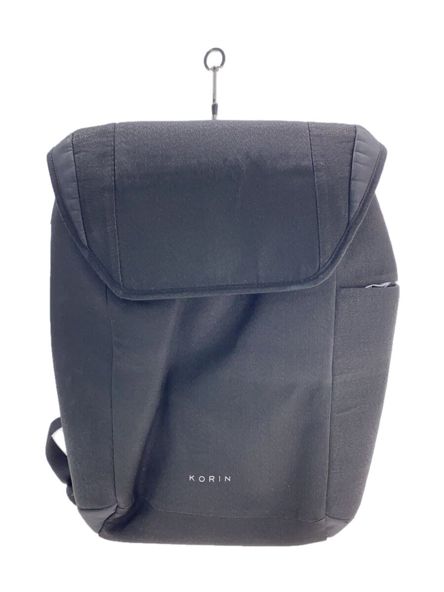 【中古】KORIN DESIGN◆背嚢/--/BLK/無地【御徒面子】