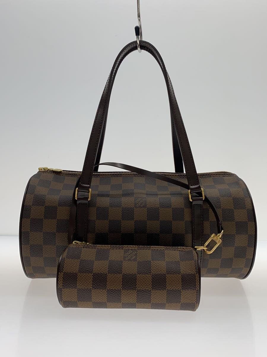 【中古】LOUIS VUITTON◆1)パピヨン30_ダミエ・エベヌ_BRW/PVC/BRW【御徒面子】