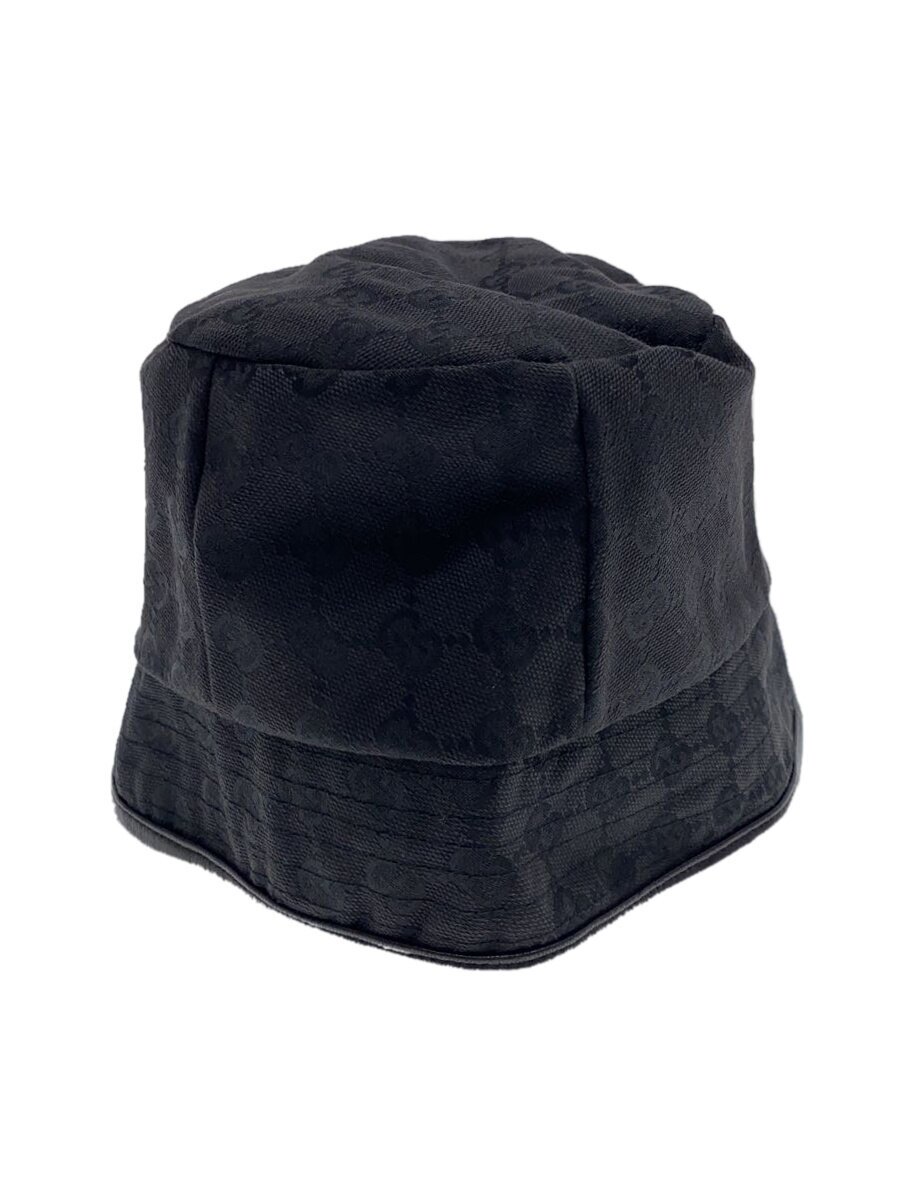 【中古】GUCCI◆井戸釣瓶かぶり笠/L/ポリエステル/BLK/レディース【服飾雑貨他】
