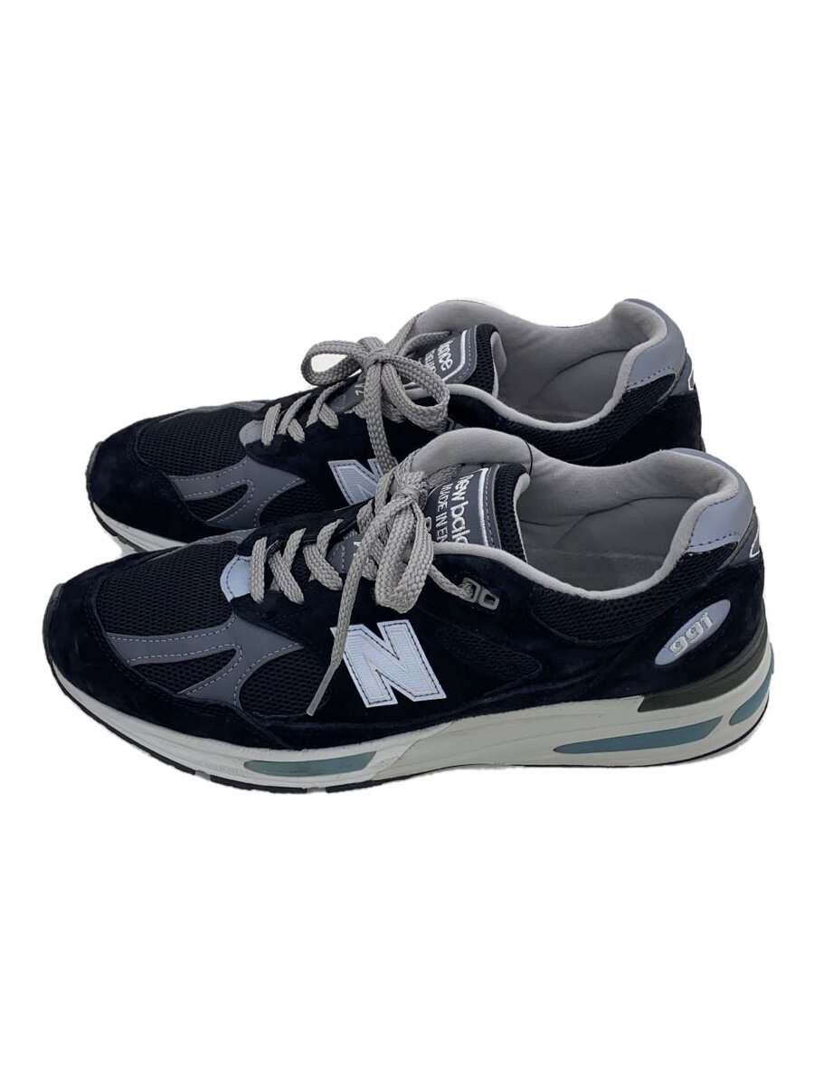 【中古】NEW BALANCE◆U991/黒いこと/UK9/BLK/スウェード//【シューズ】