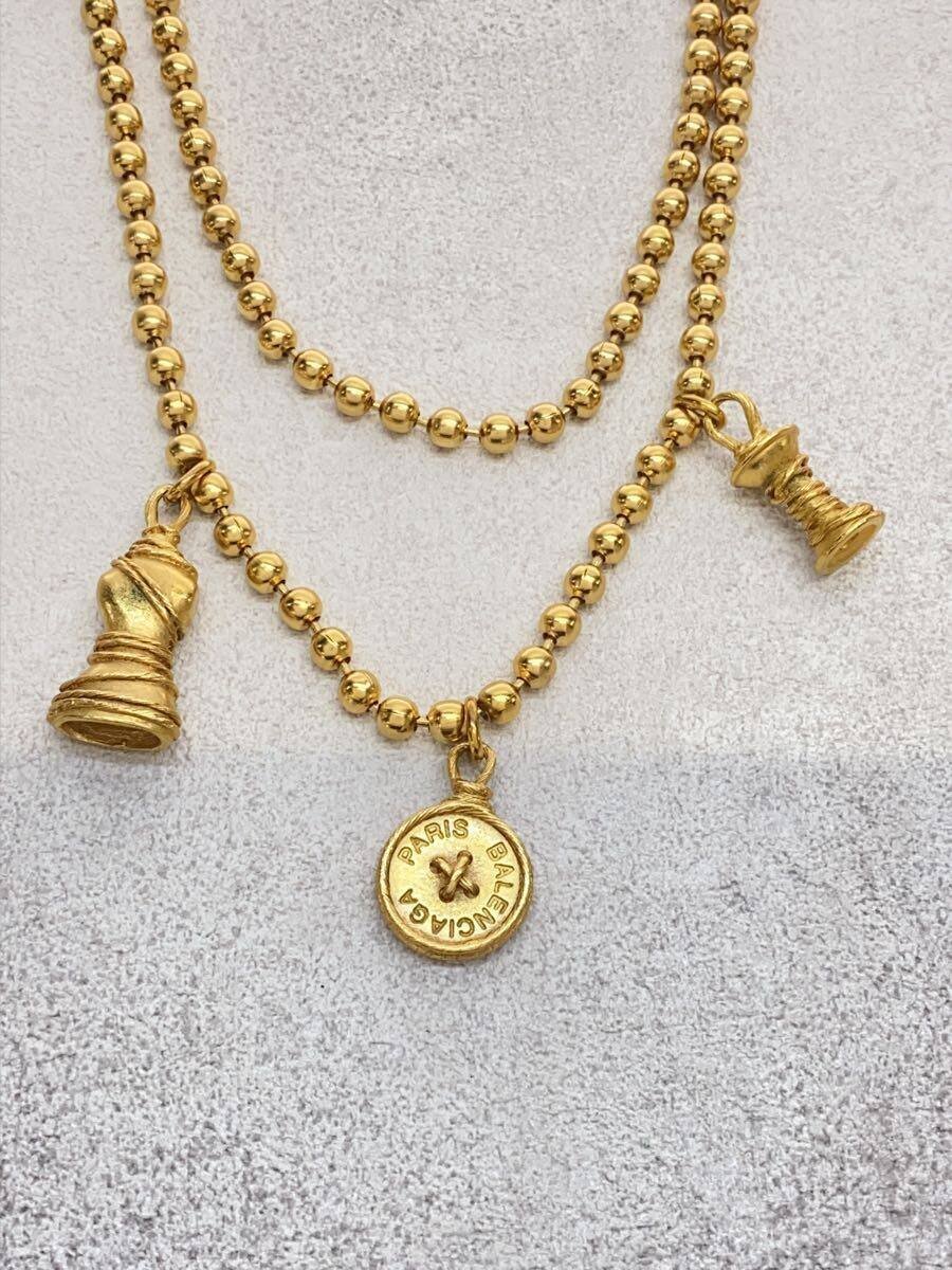 【中古】BALENCIAGA◆頸飾り/--/GLD/いの一番有/レディース//【服飾雑貨他】