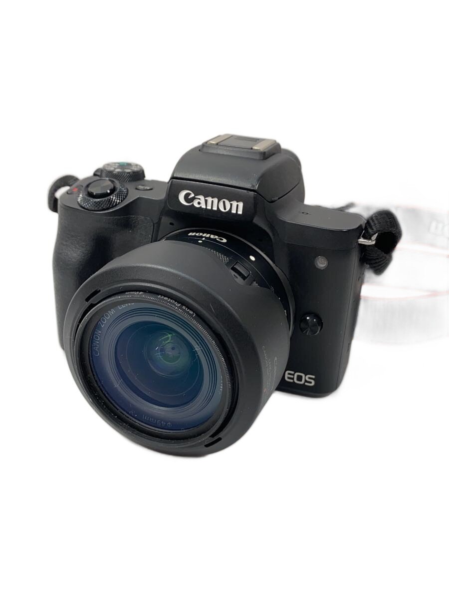 【中古】CANON◆一眼レフデジタルカメラ/EOSkissM/ダブルズームキット【写真器】 デジタル一眼レフカメラ-TV・オーディオ・カメラ