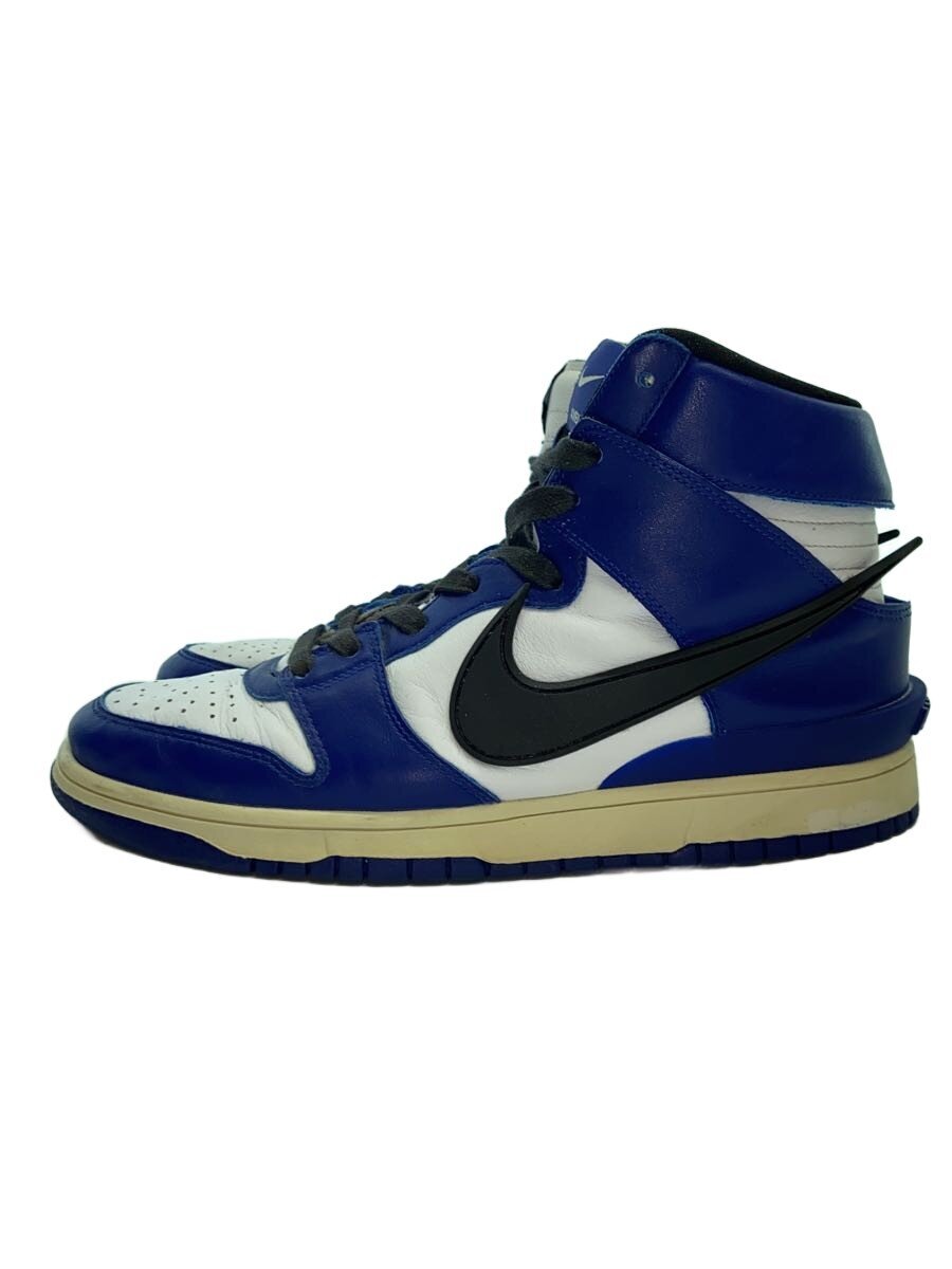 【中古】NIKE◆DUNK HI/AMBUSH_ダンク ご機嫌 アンかん木/28.5珊/BLU//【シューズ】