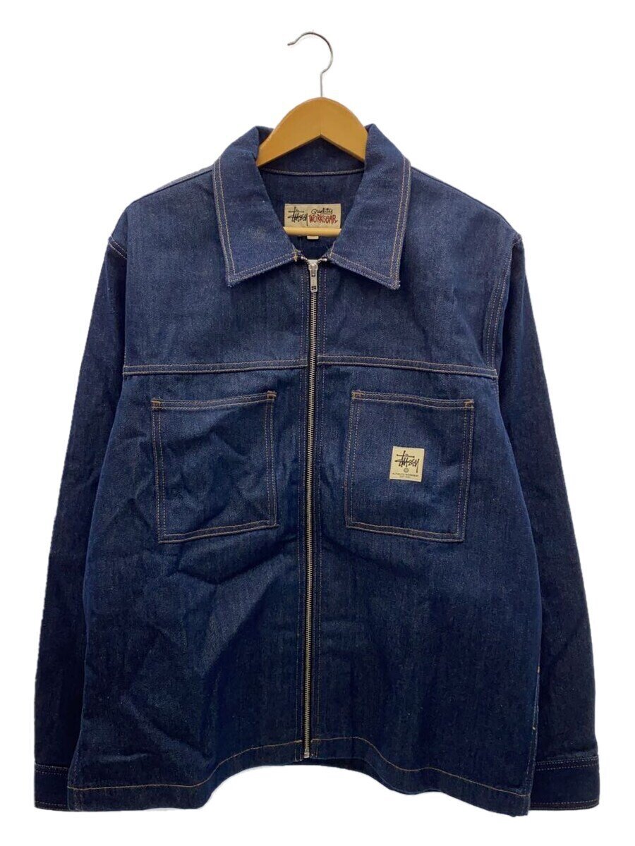 【中古】STUSSY◆Gジャン/L/綿織物/IDG/無地/1110184【メンズウェア】
