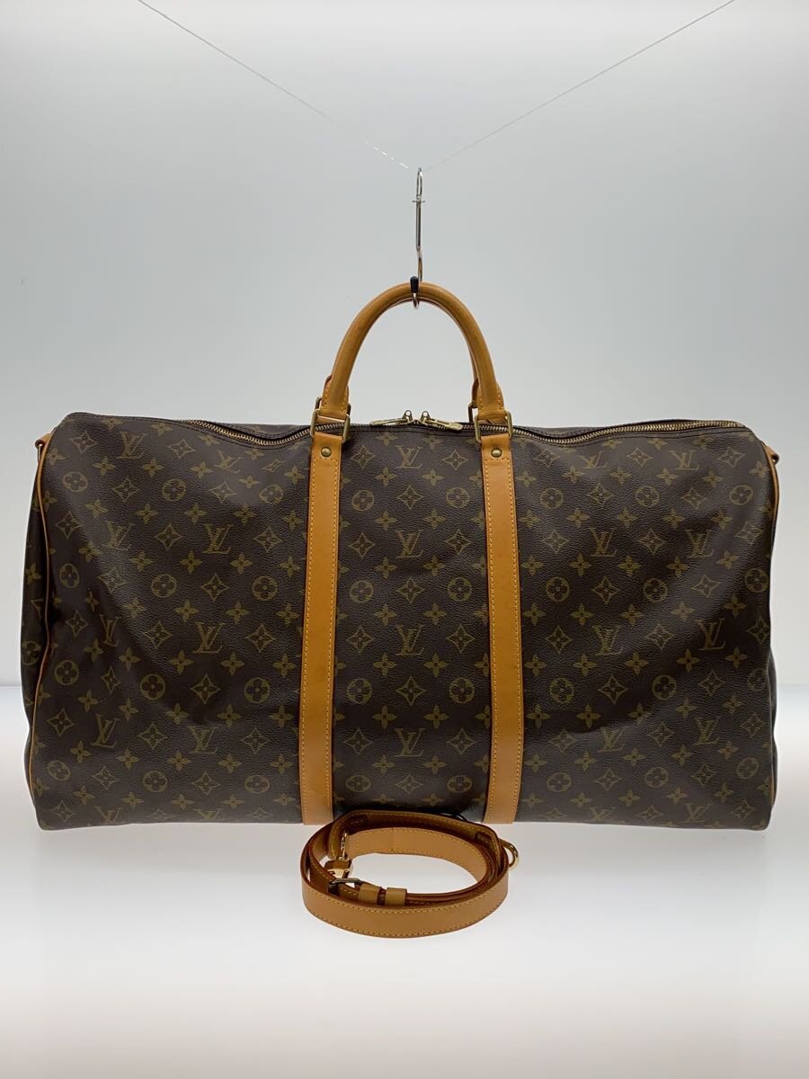 【中古】LOUIS VUITTON◆キーポル・バンドリエール60_モノグラム・帆布_BRW/M41412【御徒面子】