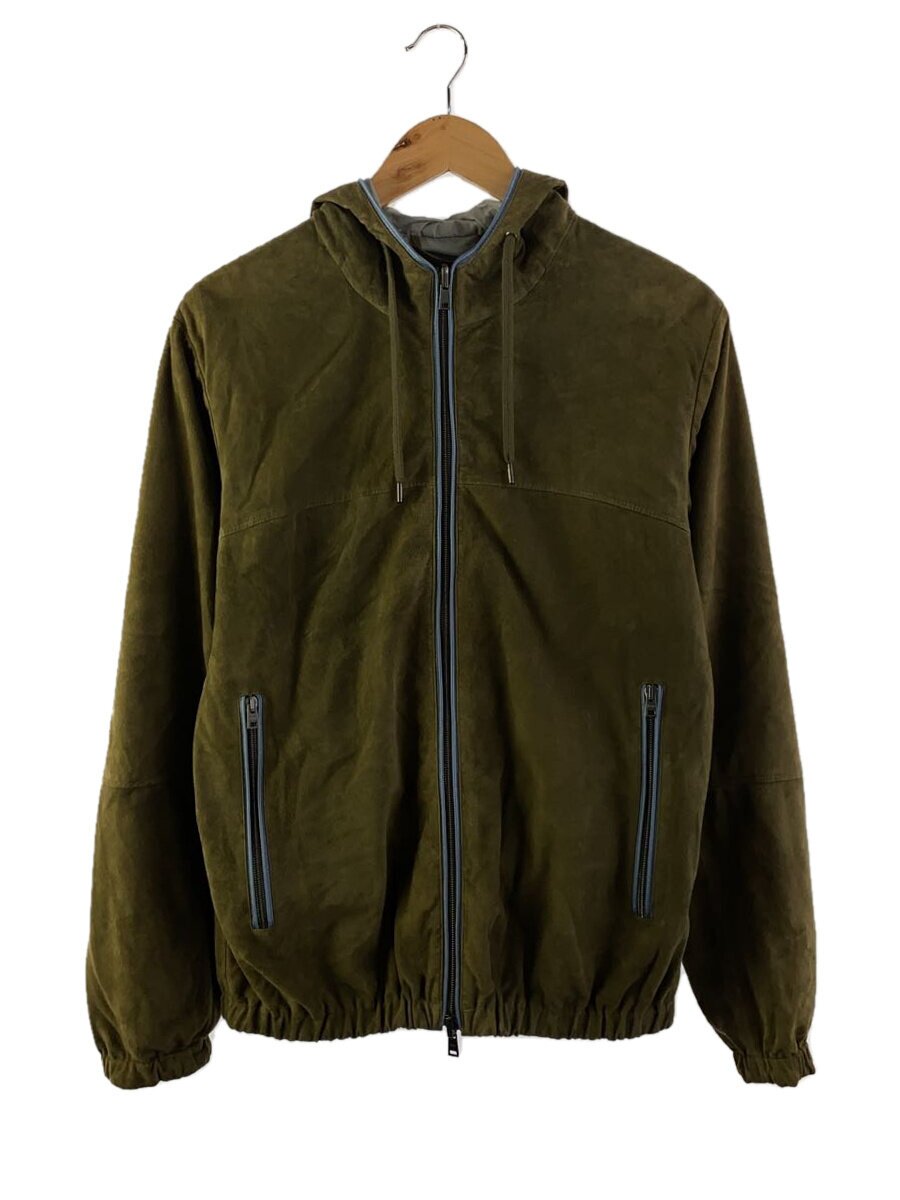 【中古】HERNO◆リバーシブルジップパーカー/50/ポリエステル/GRN/PL0012U-18010-7900【メンズウェア】