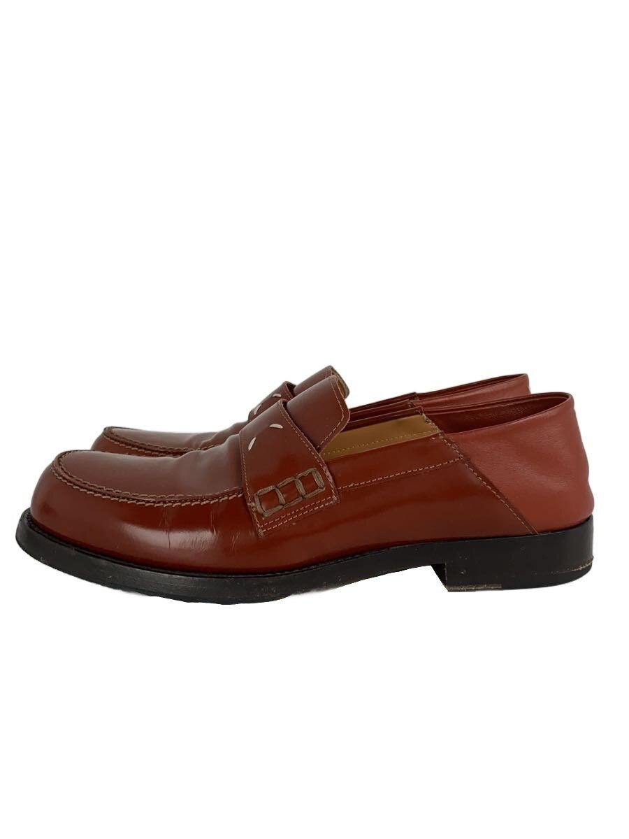 【中古】Maison Margiela◆置き目毛皮/39/赤銅色/なめし革/4編み目//【シューズ】