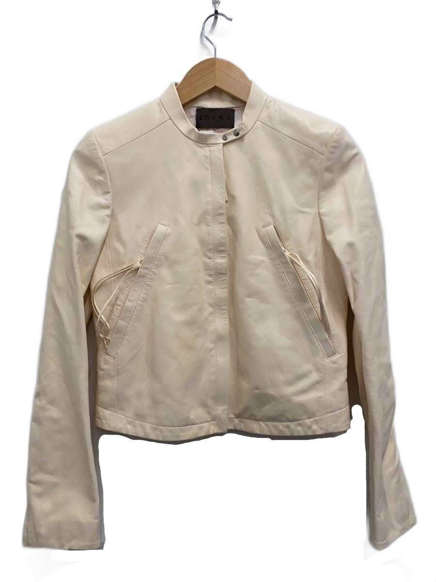 【中古】LOEWE◆レザージャケット・ブルゾン/38/羊革/CRM【レディースウェア】｜2ｎｄ STREET 店