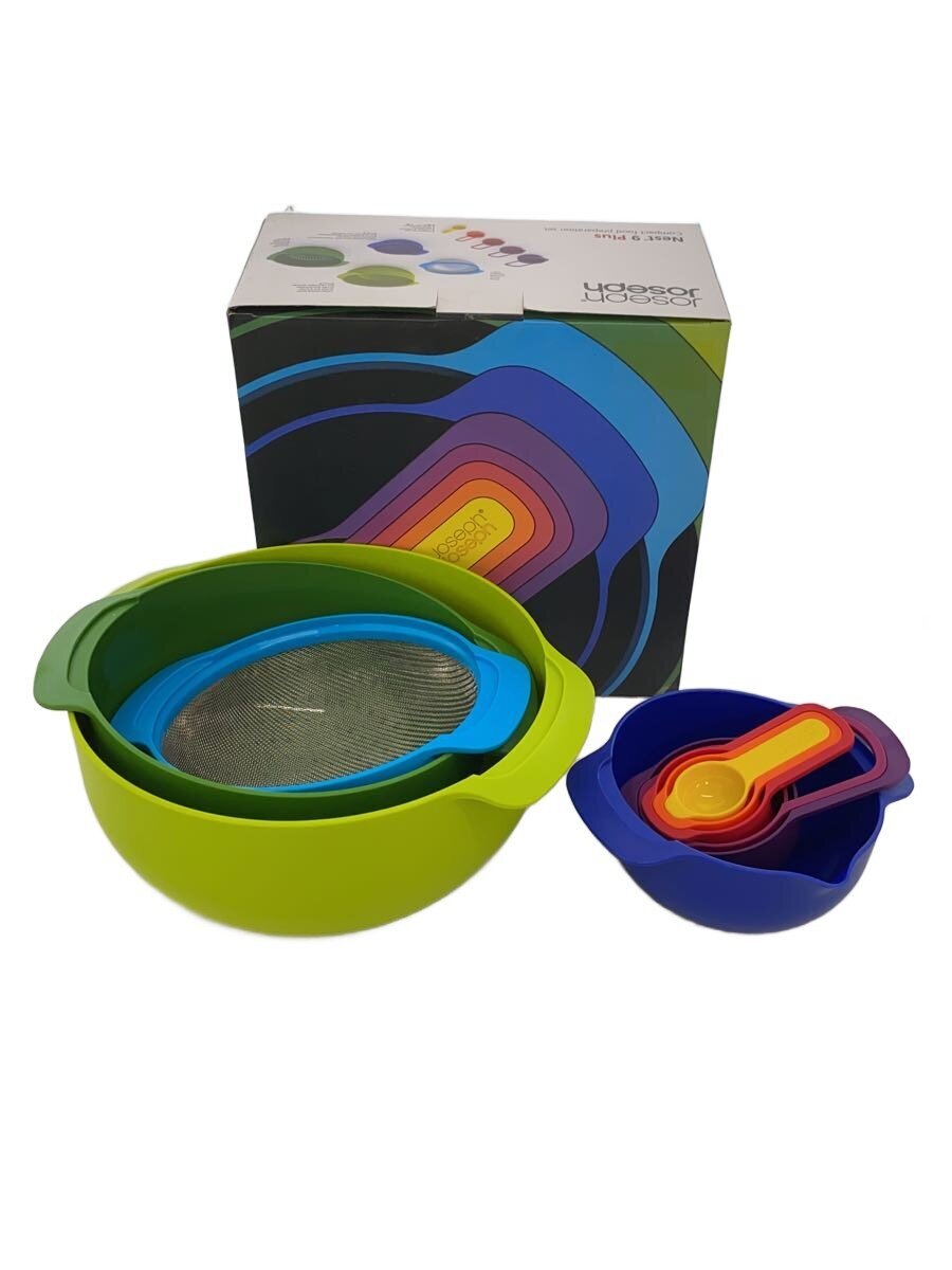 【中古】Joseph Joseph◆ネスト9プラス/40037/ボウルセット/計量スプーン/マルチカラー【キッチン用品】
