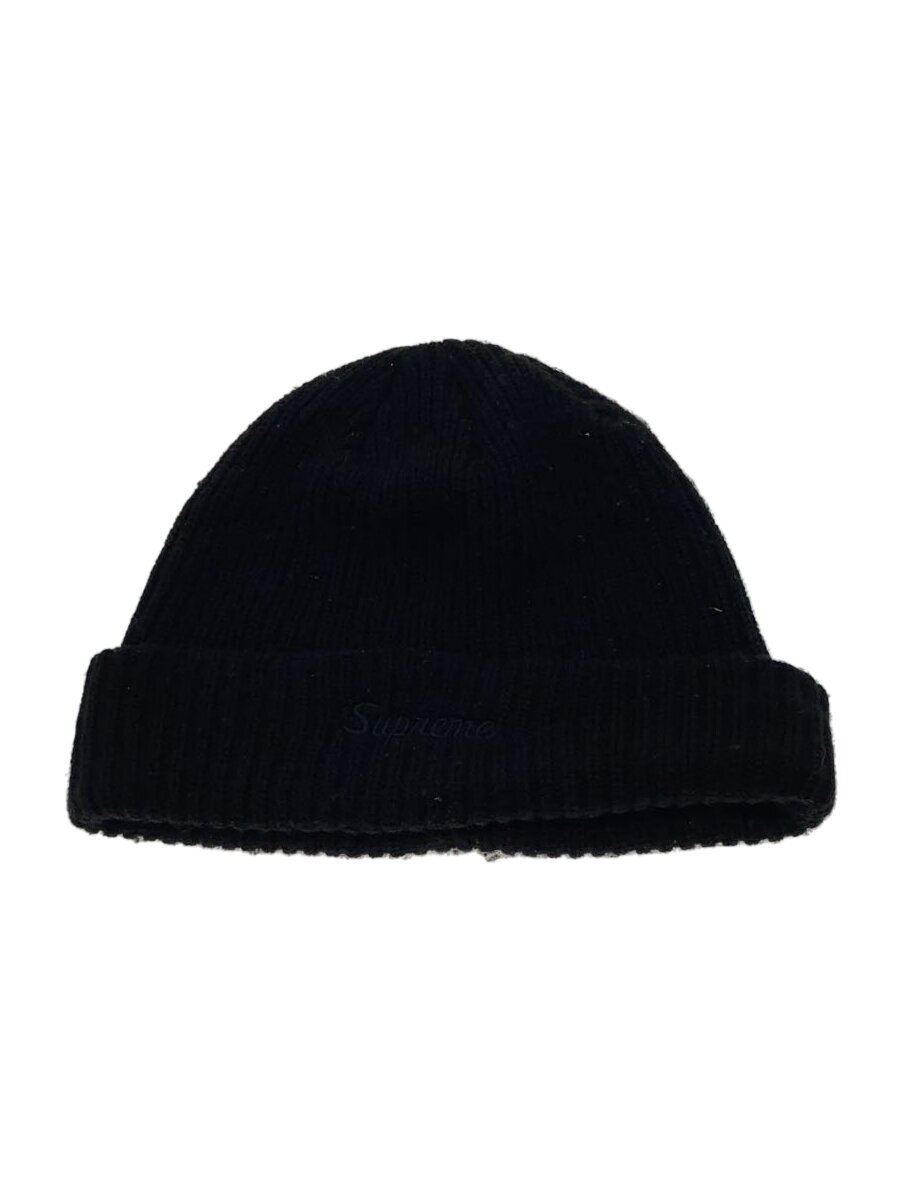 【中古】Supreme◆Loose Gauge Beanie/編み物旗がしら/FREE/アクリル樹脂/BLK/無地/メンズ【服飾雑貨他】