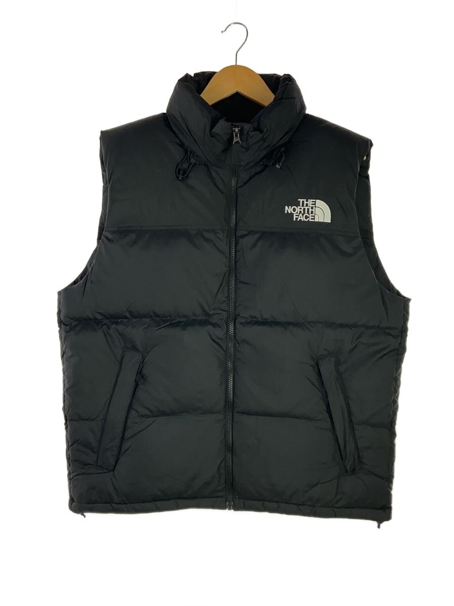 【中古】THE NORTH FACE◆NUPTSE VEST_ヌプシベスト/XL/ナイロン/BLK【メンズウェア】