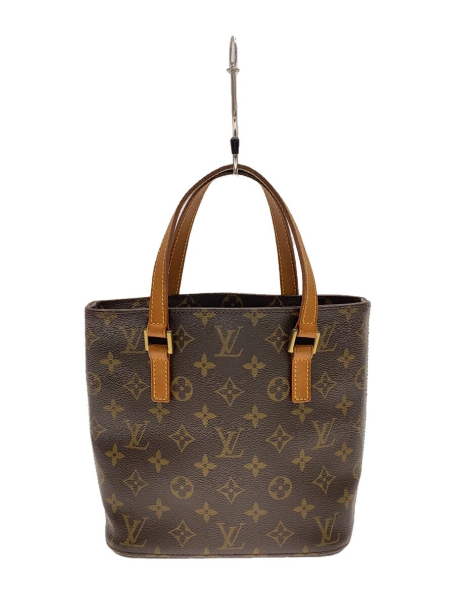 【中古】LOUIS VUITTON◆ヴァヴァンPM_モノグラム・帆布_M51172/トートバッグ/PVC/なめし革/赤銅色【御徒面子】