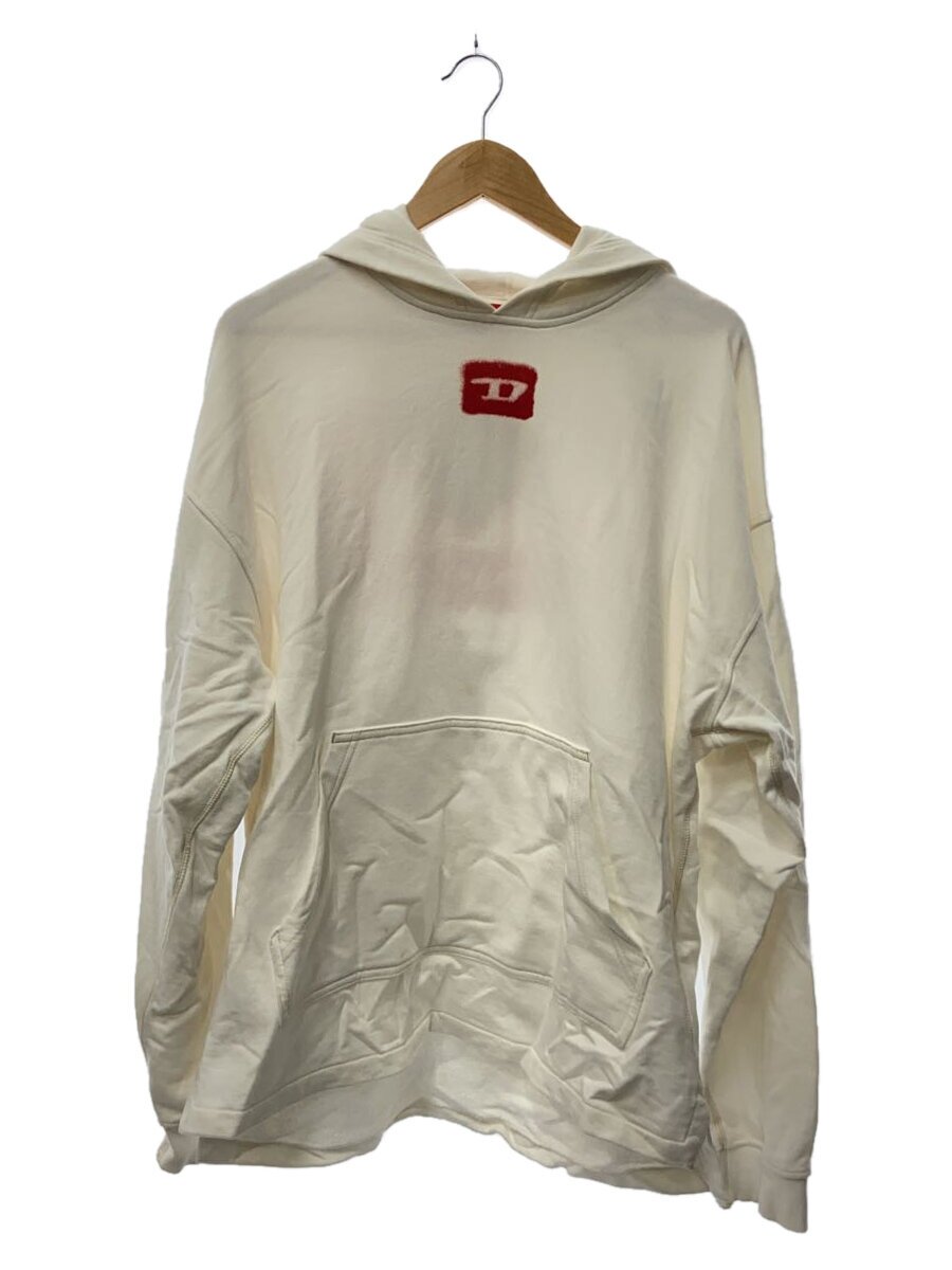 【中古】DIESEL◆パーカー/L/コットン/WHT/0AKAL/S-BAXT-HOOD-N1/シミ有【メンズウェア】｜2ｎｄ STREET 店