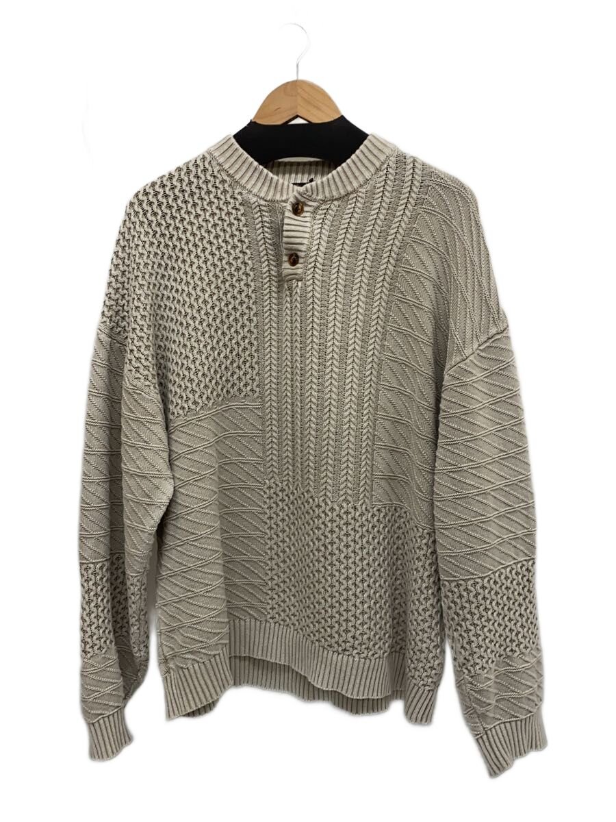 【中古】J.S Homestead(JOURNAL STANDARD HOMESTEAD)◆25AW/ストーンウォッシュケーブルヘンリーネックニット/M/コーデュロイ/BEG/25080470900030【メンズウェア】｜2ｎｄ STREET 店