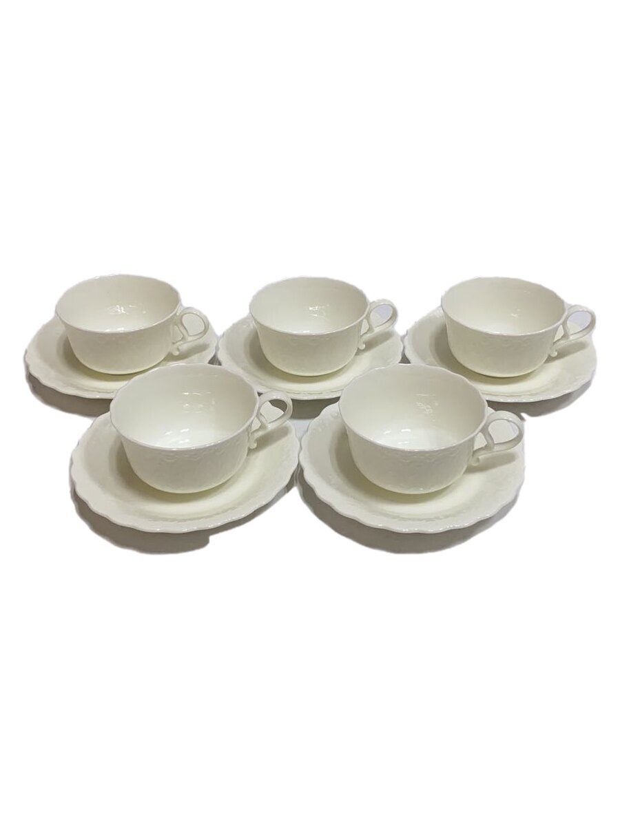 【中古】NARUMI◆カップ&ソーサー/10点セット/WHT【キッチン用品】