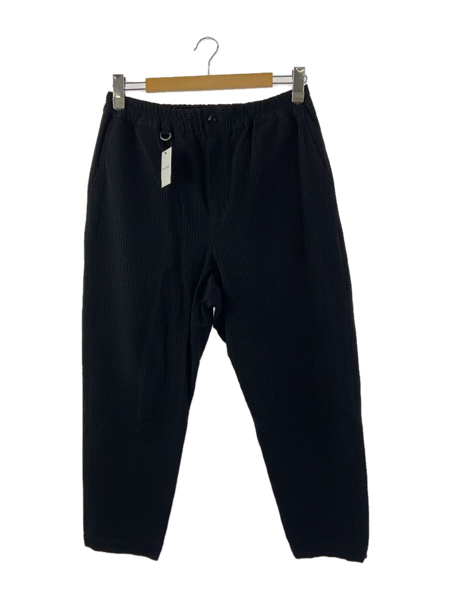 【中古】SOPHNET.◆HIGH GAUGE WAVE STIPE CROPPED TAPERED/引っ切り無いズボン下/M/綿織物/BLK【メンズウェア】