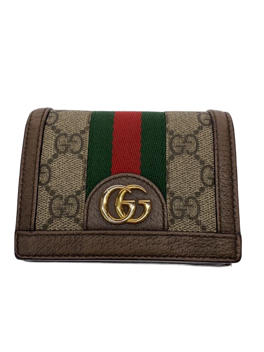 【中古】GUCCI◆2つ折り金入れ_オフィディア_GGスプリーム_ウェッブ/--/レディース【服飾雑貨他】