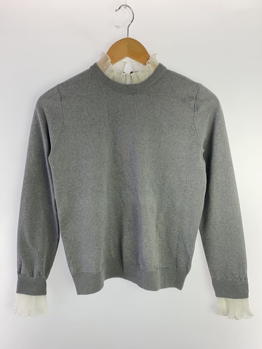 【中古】UNITED ARROWS◆オーガンディー筋目4way編み物/ポリエステル/GRY/1513-183-4788【レディースお召しもの】
