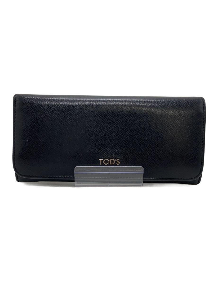 【中古】TOD’S◆長紙入れ/なめし革/BLK/無地/メンズ/XAWENTBA400 XA0 B999【服飾雑貨他】