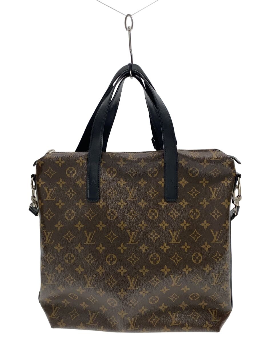 【中古】LOUIS VUITTON◆キタン_モノグラム・マカサー/PVC/BRW【御徒面子】