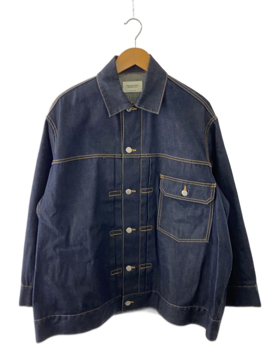 【中古】beautiful people◆Gジャン/38/コットン/NVY/無地/1000102017【メンズウェア】|2nd STREET 店