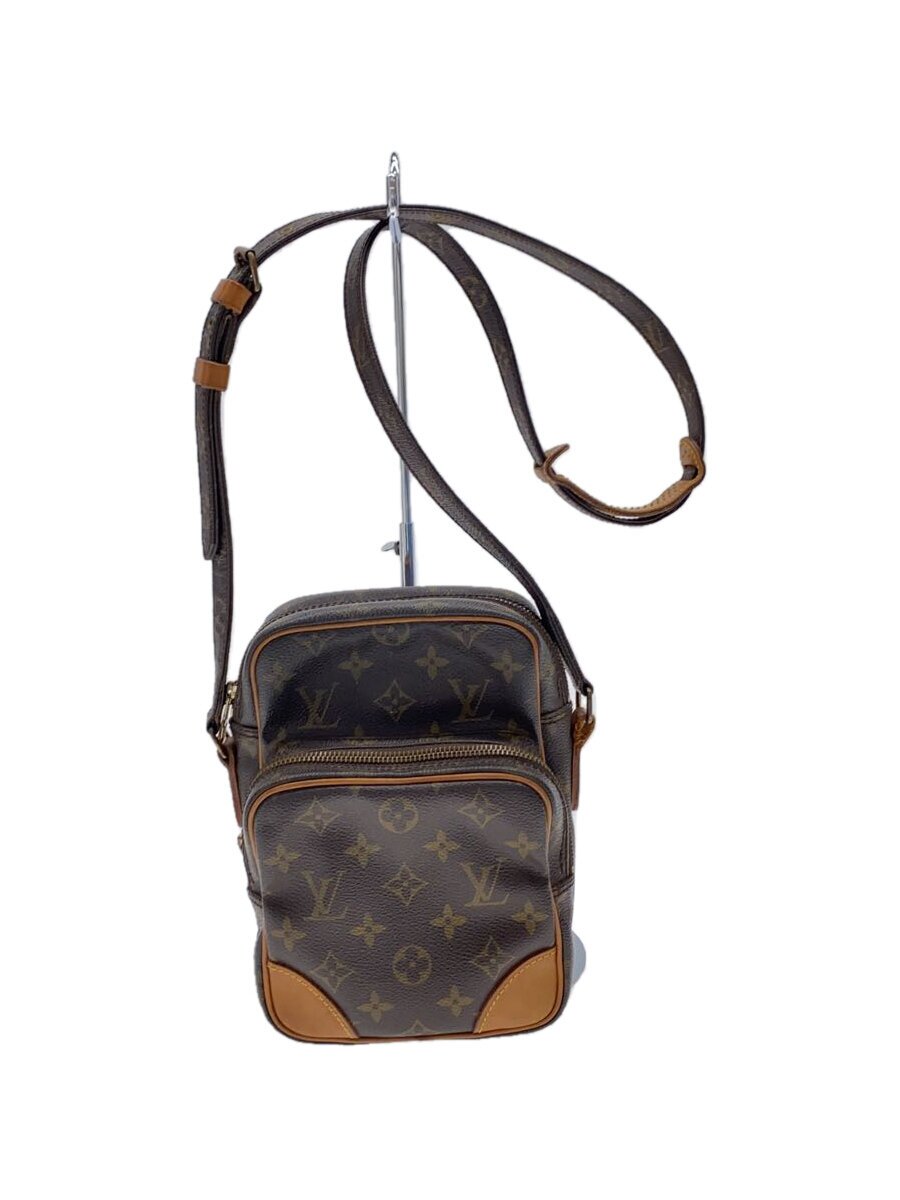 【中古】LOUIS VUITTON◆アマゾン_モノグラム・帆布_BRW/PVC/BRW【御徒面子】