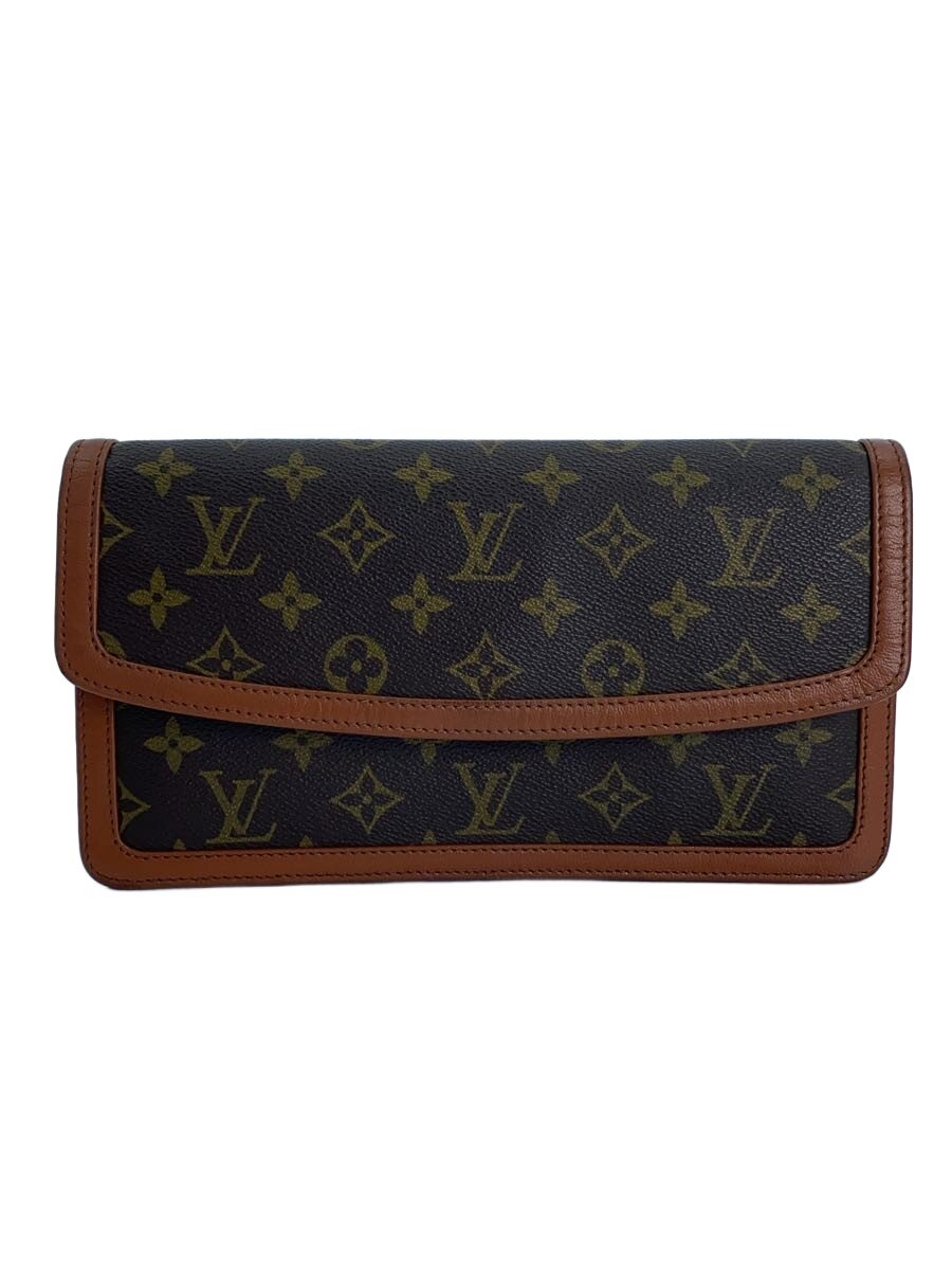 【中古】LOUIS VUITTON◆ポシェット・防波堤PM_モノグラム・帆布/PVC/BRW【御徒面子】