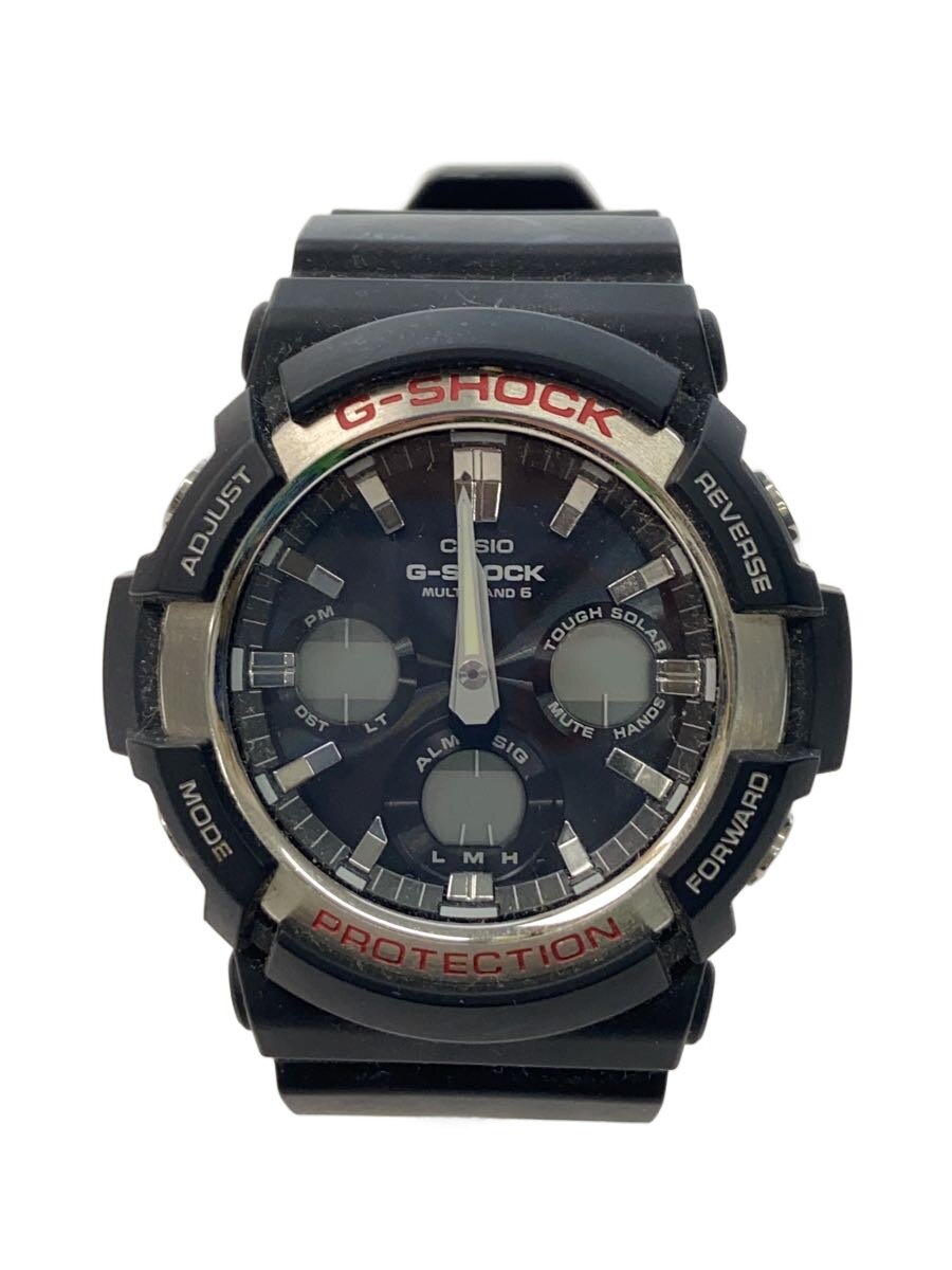 【中古】CASIO◆ソーラーウオッチ・G-SHOCK/カシオ/黒いこと/黒/デジアナ/BLK/BLK/003A262H【服飾雑貨他】