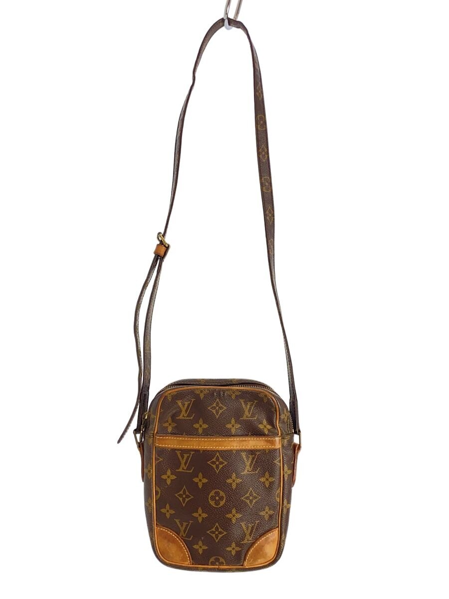 【中古】LOUIS VUITTON◆2)ダヌーブ_モノグラム・帆布_BRW/PVC/BRW【御徒面子】