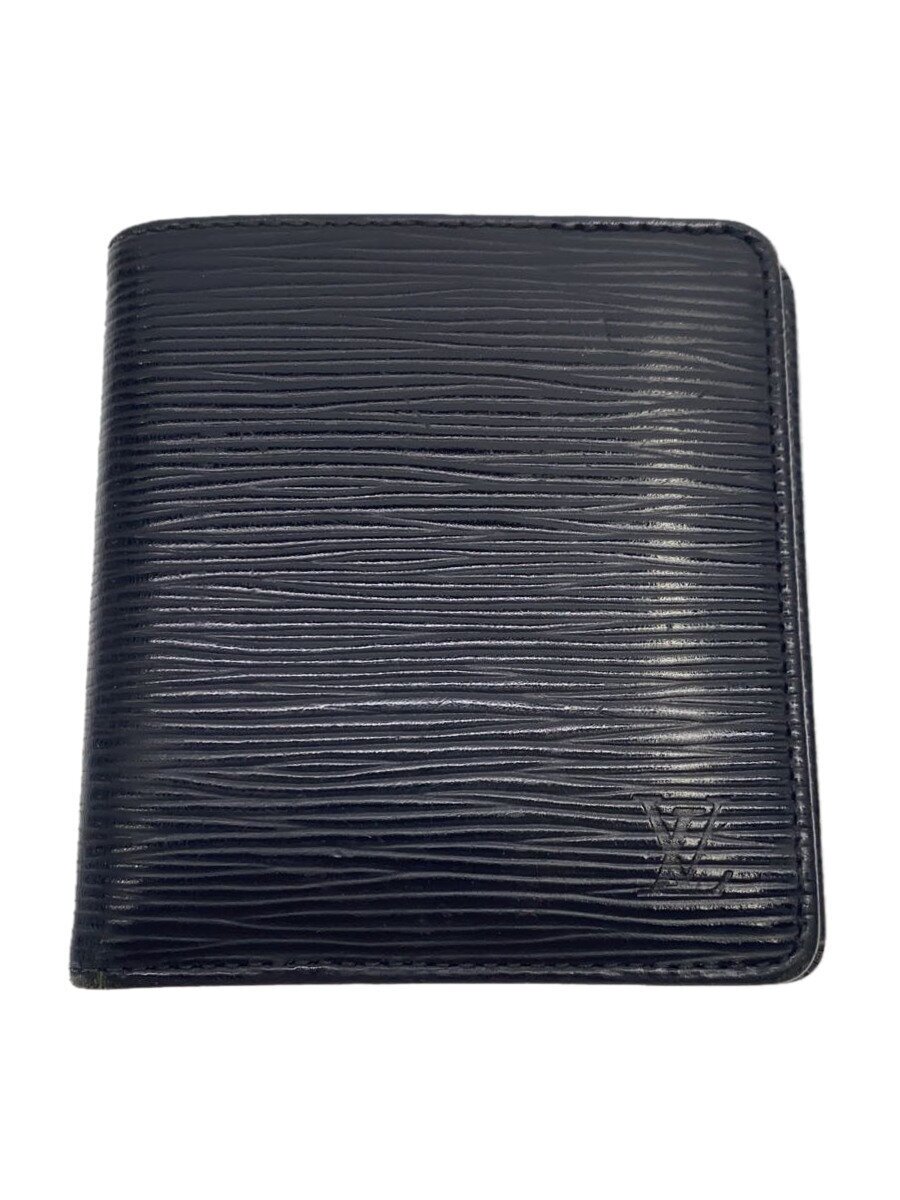 【中古】LOUIS VUITTON◆ポルト・ビエ・6カルト・クレディ_エピ_BLK/レザー/BLK/メンズ【服飾雑貨他】｜2ｎｄ STREET 店