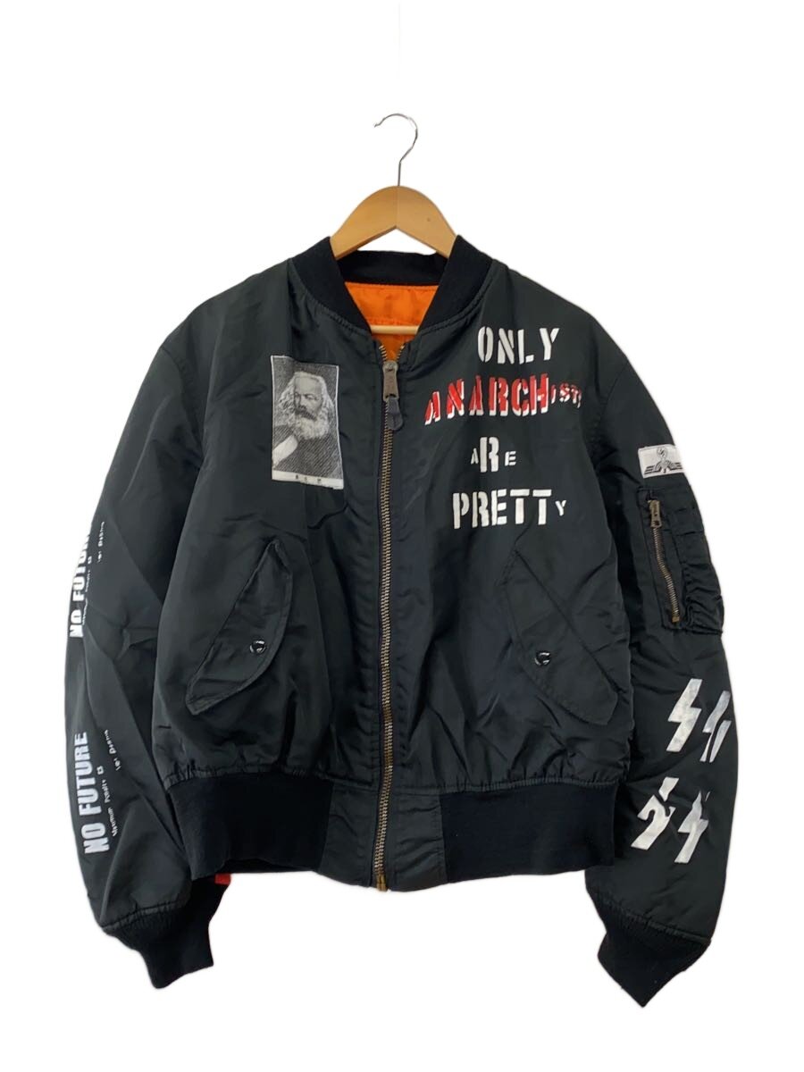 【中古】UNFINISH◆ブルゾン/XL/ナイロン/BLK/無地【メンズウェア】｜2ｎｄ STREET 店