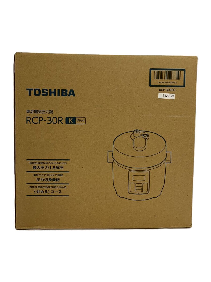 【中古】TOSHIBA◆電気圧力鍋 RCP-30R【家電・ビジュアル・オーディオ】