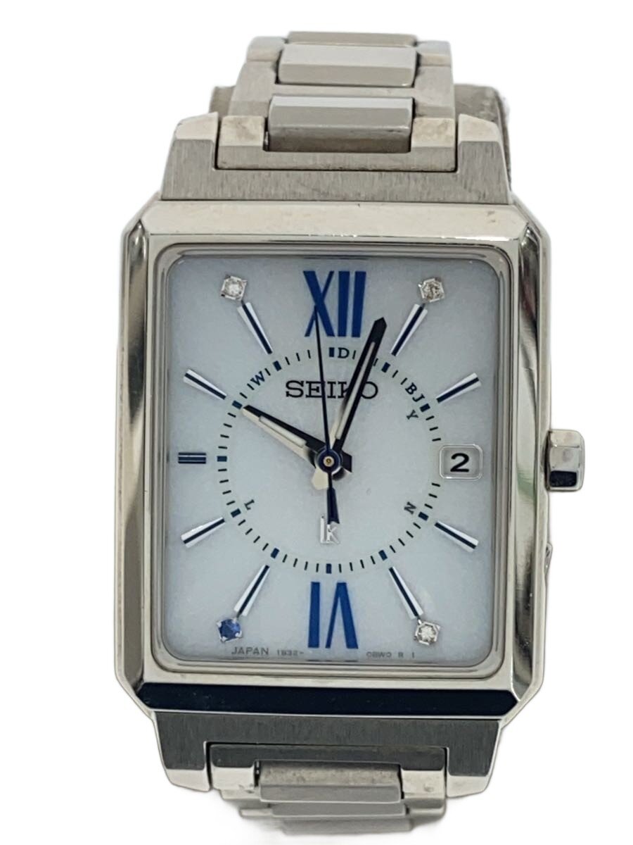 【中古】SEIKO◆ソーラー腕時計/アナログ/ステンレス/WHT/SLV/SS/1B32-0AS0//【服飾雑貨他】｜2ｎｄ STREET 店