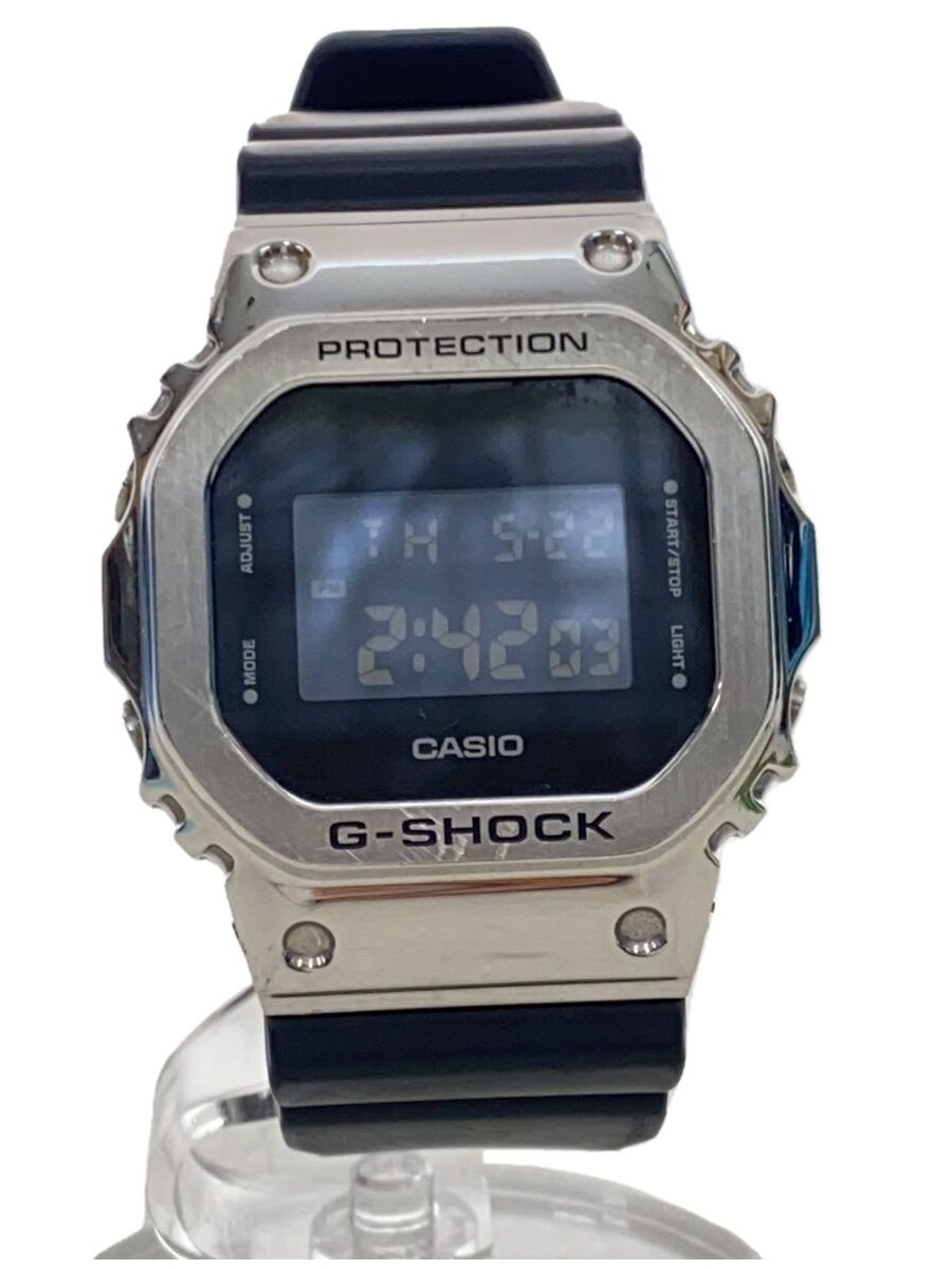 【中古】CASIO◆ウオッチ/デジタル/なめし革/BLK/BLK/GM-5600-1JF【服飾雑貨他】