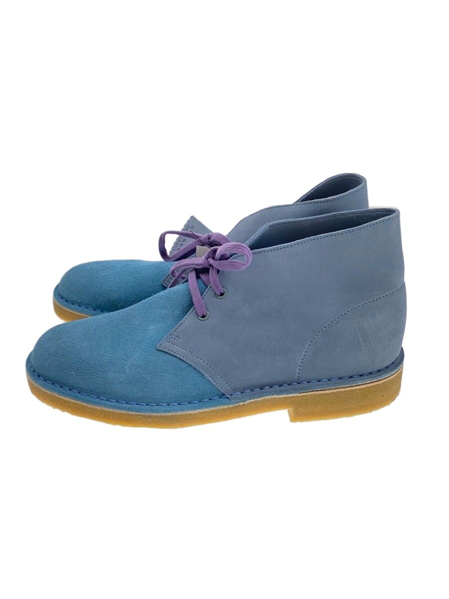 【中古】Clarks◆チャッカブーツ/25.5cm/BLU/23514【シューズ】｜2ｎｄ STREET 店