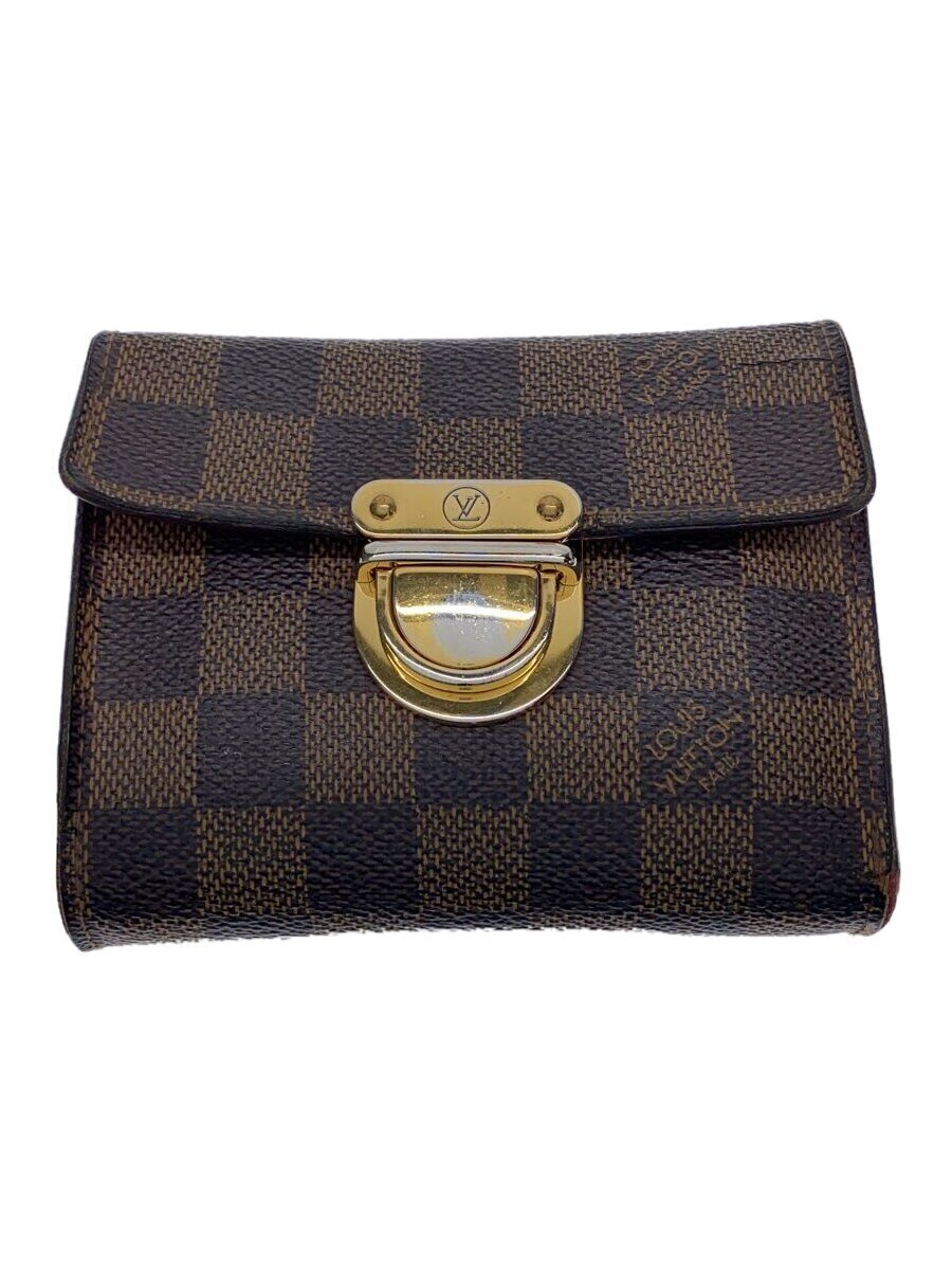 【中古】LOUIS VUITTON◆ポルト・フォイユ・コアラ_ダミエ・エベヌ_BRW/PVC/BRW/レディース【服飾雑貨他】｜2ｎｄ STREET 店