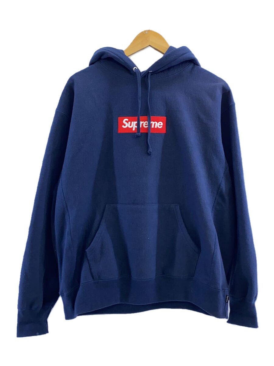 【中古】Supreme◆パーカー/M/綿織物/NVY/無地【メンズウェア】