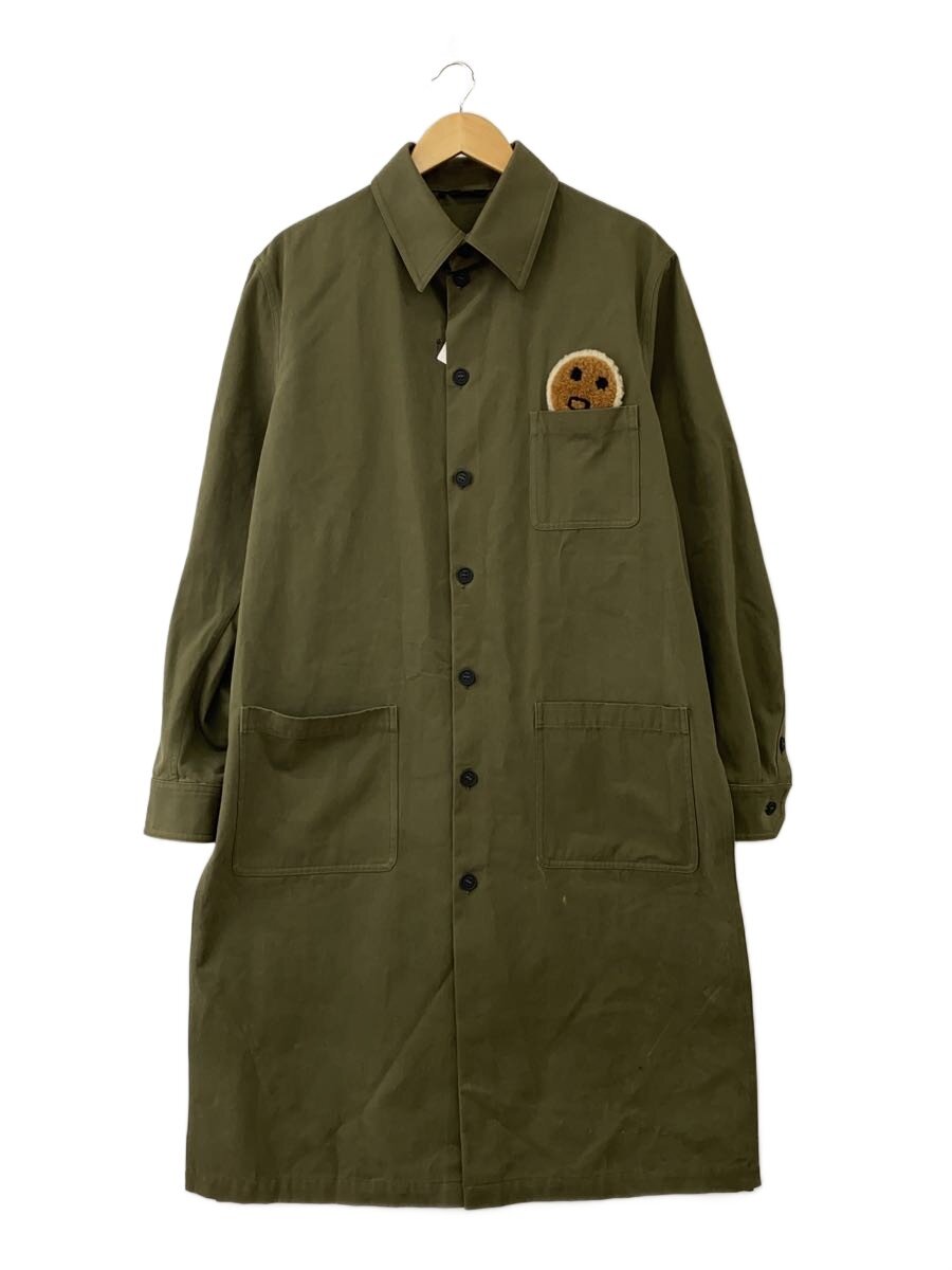 【中古】FENDI◆態度細長い切口 綿織物スプリングコート/48/綿織物/カーキ/FF0168 8YL//【メンズウェア】