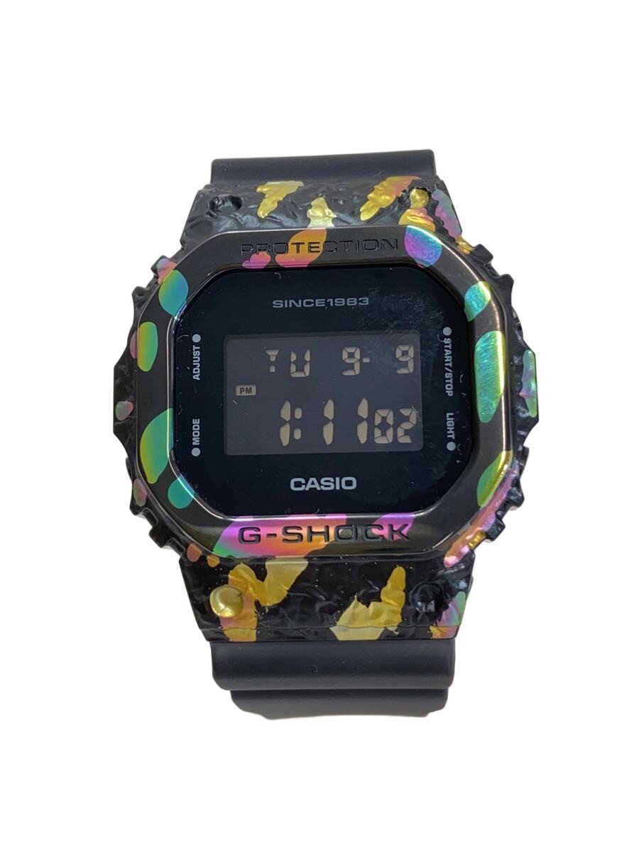 【中古】CASIO◆石英ウオッチ_G-SHOCK/デジタル/天然ゴム/BLK/BLK//【服飾雑貨他】
