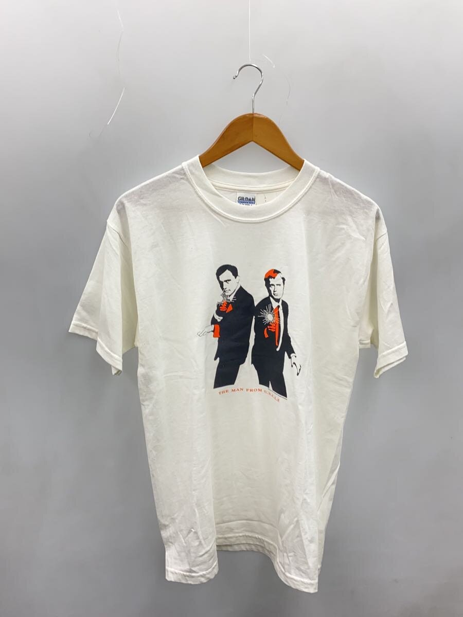 【中古】GILDAN◆THE MAN FROM U.N.C.L.E/プルオーバー/M/綿織物/WHT【メンズウェア】