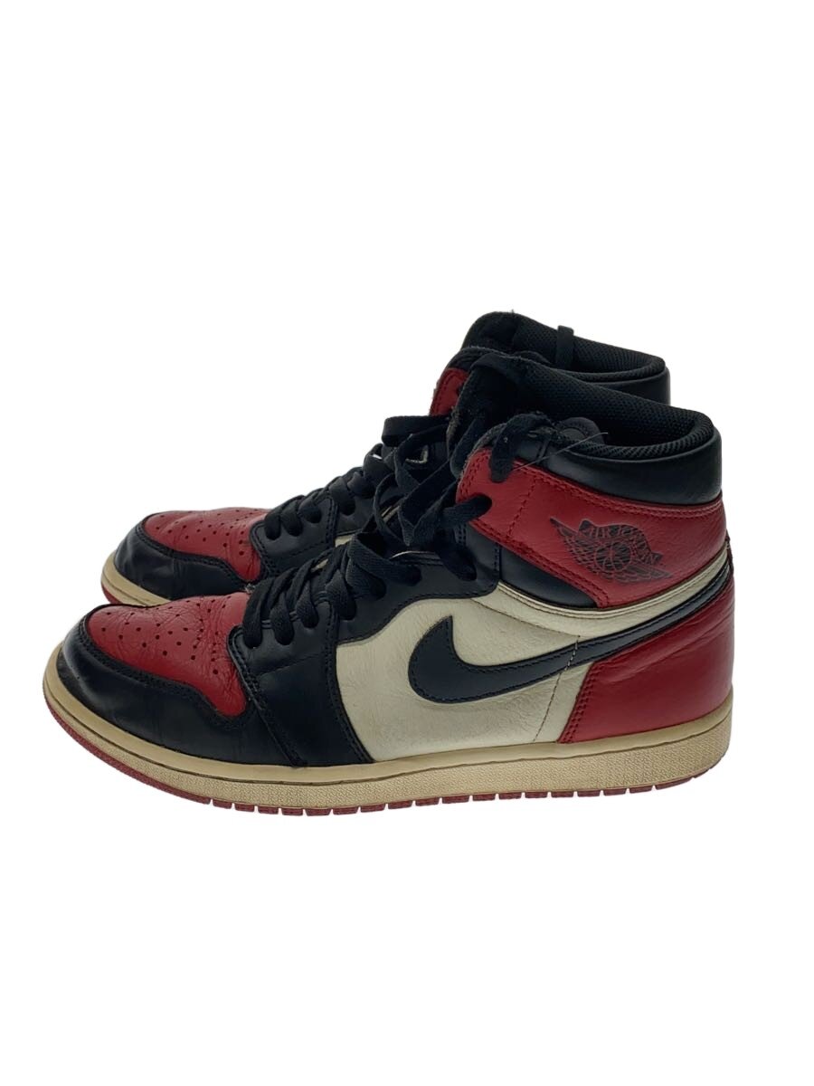 【中古】NIKE◆AIR JORDAN 1 RETRO HIGH OG/エアジョーダン1レトロハイ/赤いこと/28珊/赤いこと【シューズ】