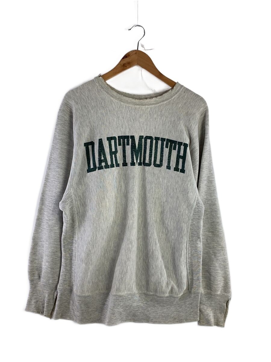 【中古】Champion◆90s～00s/リバースウィーブ/DARTMOUTH/ダート集まり/汗水/L/綿織物/薄墨色/刷り上げる【メンズウェア】