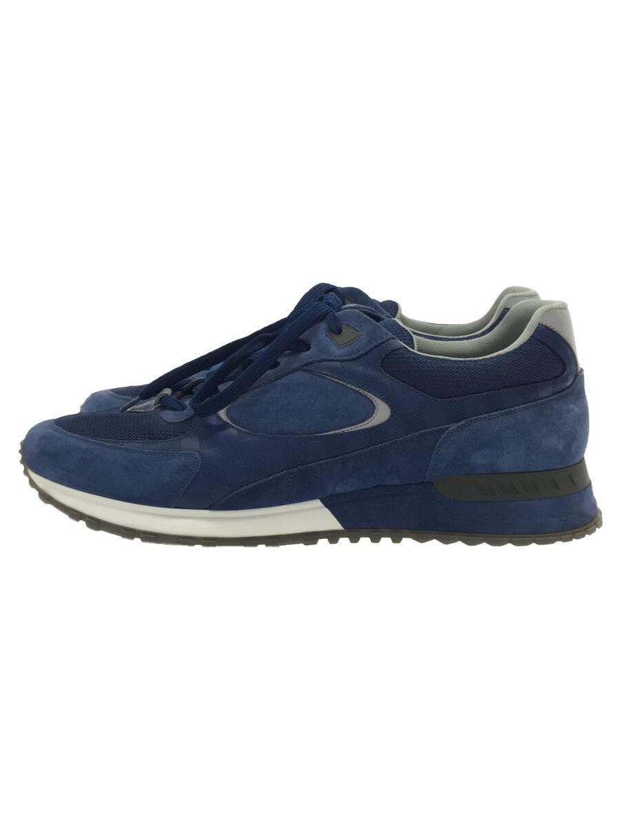 【中古】LOUIS VUITTON◆ルイヴィトン/ローカットスニーカー/US8.5/NVY/スウェード【シューズ】