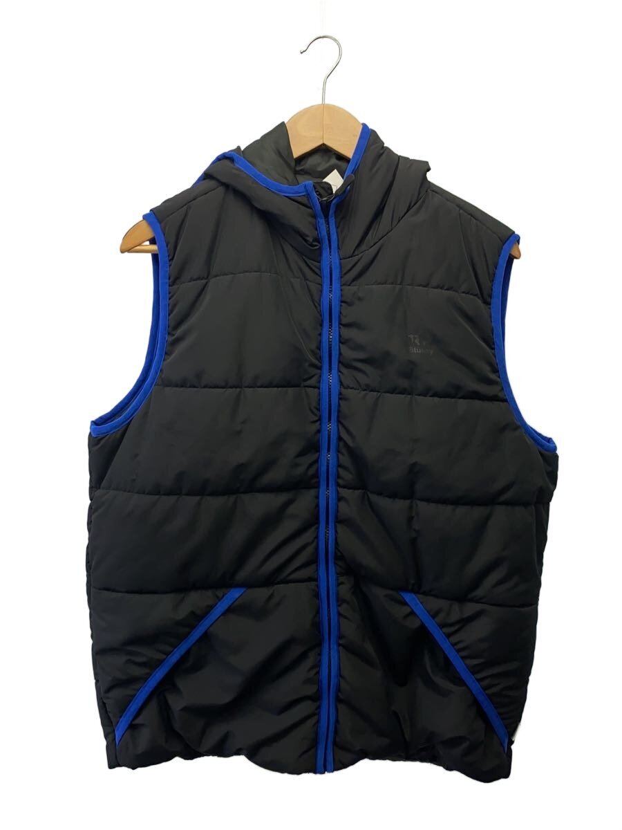 【中古】STUSSY◆より良い/L/ポリエステル/BLK【メンズウェア】