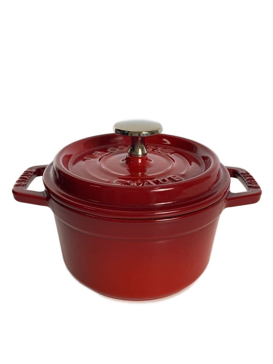 【中古】Staub◆鍋/16珊未満/RED//【勝手もと装置】