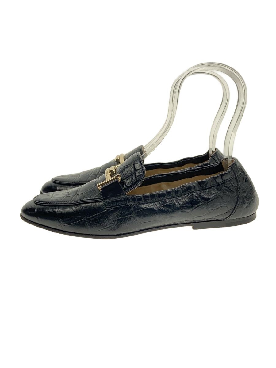 【中古】TOD’S◆置き目毛皮/37/BLK【シューズ】