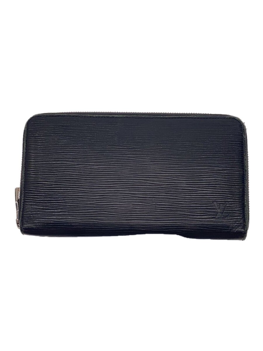 【中古】LOUIS VUITTON◆ジッピー・オーガナイザー_エピ_BLK/なめし革/BLK/メンズ//【服飾雑貨他】