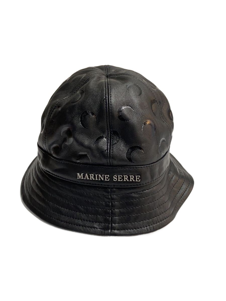 【中古】MARINE SERRE◆ムーンバケットハット/M/羊革/ブラック/モノグラム/レディース/? NULL ?【服飾雑貨他】|2nd STREET 店